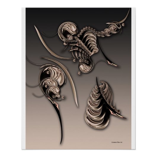 "My Transcendental Vision", glanzend Poster Perfect Poster (Voorkant)