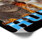 My Tummy Hurts Funny Cat Meme Bootleg Graphic Poster (Hoek)