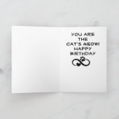 "MY TWIN" EST LA BONNE CARTE D'ANNIVERSAIRE "CAT'S (Intérieur)