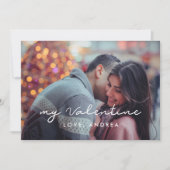 My Valentine élégant carte photo de la Saint Valen (Devant)