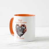My Valentine has a V-Twin, Biker style Mok (Voorkant links)