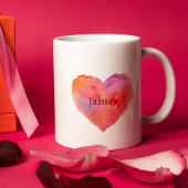 My Valentine Photo Romantic Heart Mug