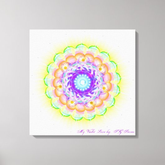 My Violet Love Canvas Afdruk (Voorkant)