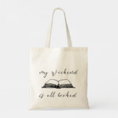 My weekend all booked tote bag (Achterkant)