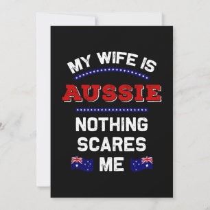My Wife is Aussie Down Under Monarchy Australian Kaart