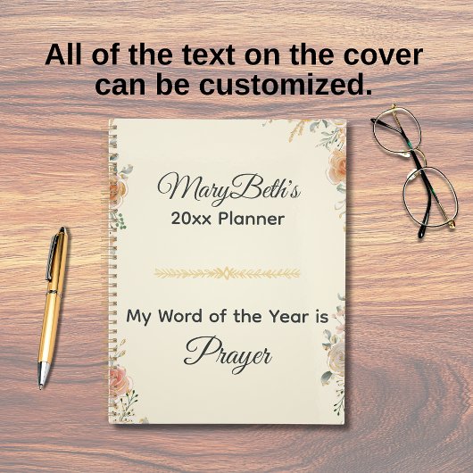 My Word Of The Year Is Prayer Floral