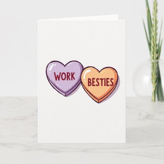 My Work Bestie Is The Best Card Kaart (Voorkant)