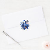 Myalgische encefalomyelitis ME/CFS-bewustzijnslint Ronde Sticker (Envelop)