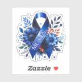 Myalgische encefalomyelitis ME/CFS-bewustzijnslint Sticker (Vel)