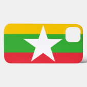 Myanmar Flag Case-Mate iPhone Case (Achterkant (horizontaal))