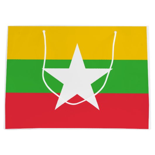 Myanmar Flag Groot Cadeauzakje (Voorkant)