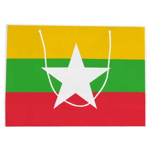 Myanmar Flag Groot Cadeauzakje (Achterkant)