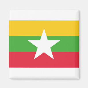 Myanmar Flag Magneet