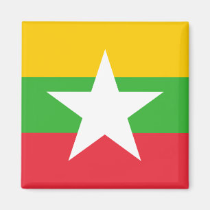 Myanmar Flag Magneet