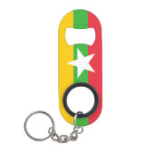 Myanmar Flag Mini Flessenopener (Voorkant)