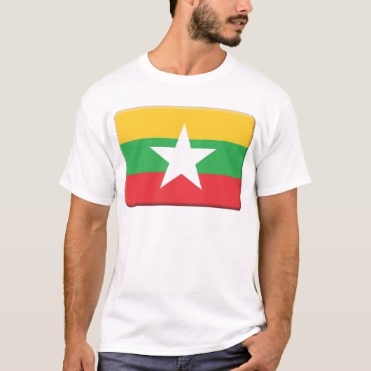 Myanmar Flag PERSONALIZE T-shirt (Voorkant)