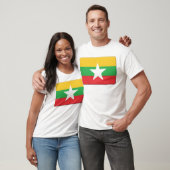 Myanmar Flag PERSONALIZE T-shirt (Unisex)