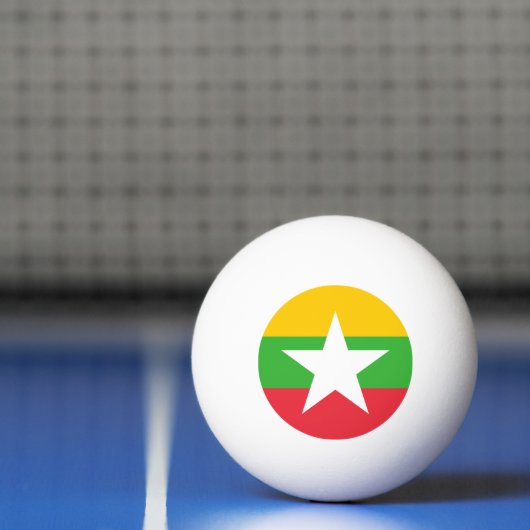 Myanmar Flag Pingpongballen (Net)