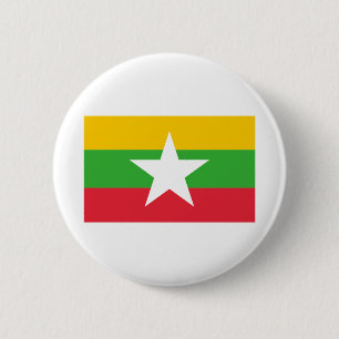 Myanmar Flag Ronde Button 5,7 Cm