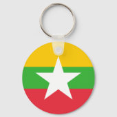 Myanmar Flag Sleutelhanger (Voorkant)