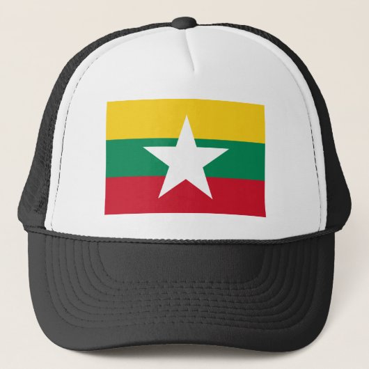 Myanmar Flag Trucker Pet (Voorkant)