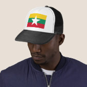 Myanmar Flag Trucker Pet (In situ)