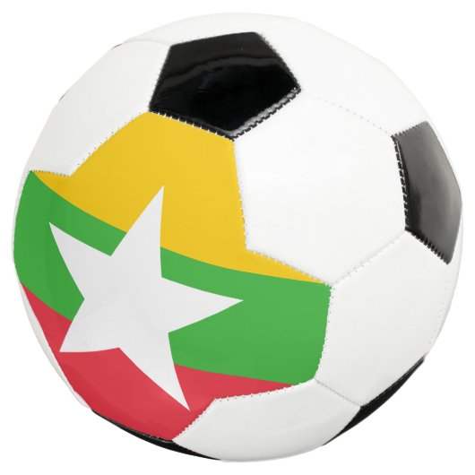Myanmar Flag Voetbal (Drie kwart)