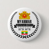 Myanmar Ronde Button 5,7 Cm (Voorkant)