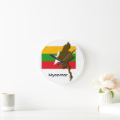 Myanmar Runde Wanduhr Ronde Klok (Huis)