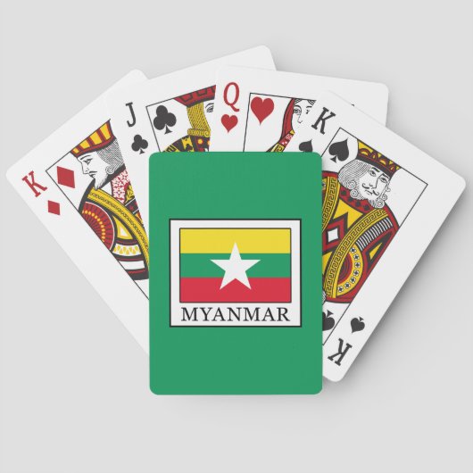 Myanmar Speelkaarten (Achterkant)
