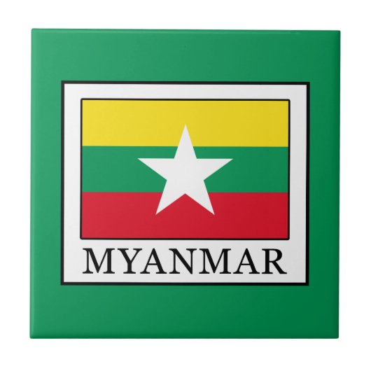Myanmar Tegeltje (Voorkant)