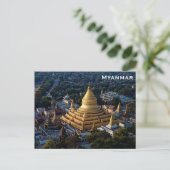 Myanmar Vintage voyage Tourism Ajouter carte posta (Debout devant)