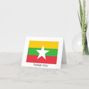 Myanmar-vlag Bedankkaart