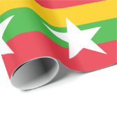 Myanmar-vlag Cadeaupapier (Rol Hoek)