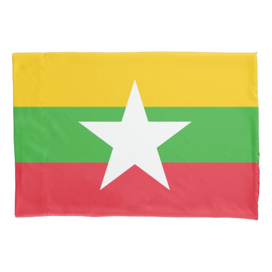 Myanmar-vlag Kussensloop (Voorkant)