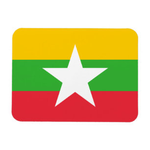 Myanmar-vlag Magneet