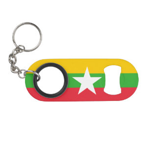 Myanmar-vlag Mini Flessenopener