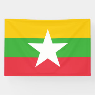 Myanmar-vlag Spandoek