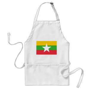 Myanmar-vlag Standaard Schort