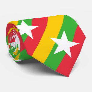 Myanmar-vlag Stropdas