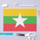 Myanmar-vlag Tissuepapier (Craft)