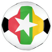 Myanmar-vlag Voetbal (Gedraaid)