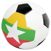 Myanmar-vlag Voetbal (Drie kwart)