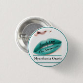 Myasthenia Gravis Awareness Button (Voorkant /achterkant)