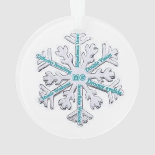 Myasthenia Gravis Awareness [c] Ornament (achterkant)