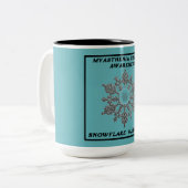 Myasthenia Gravis Awareness Coffee Mok (Voorkant links)