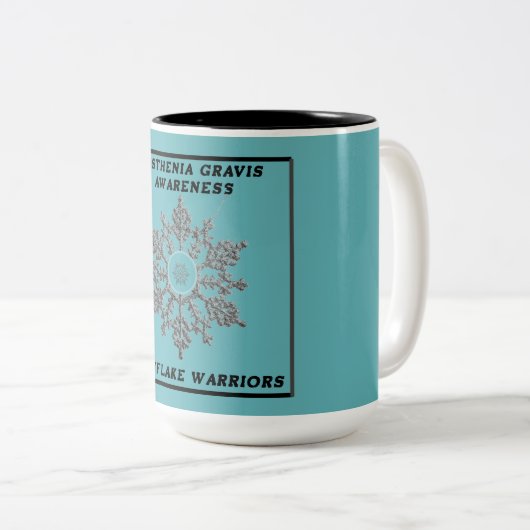 Myasthenia Gravis Awareness Coffee Mok (Voorkant rechts)