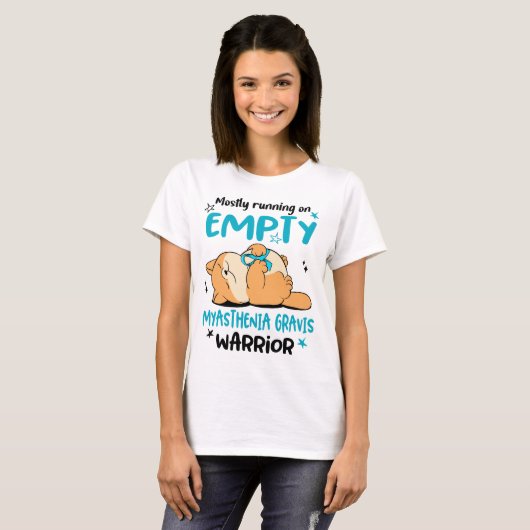 Myasthenia Gravis Awareness Ribbon Support Giften T-shirt (Voorkant volledig)