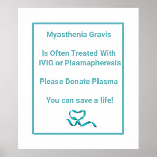 Myasthenia Gravis Bewustheid Poster