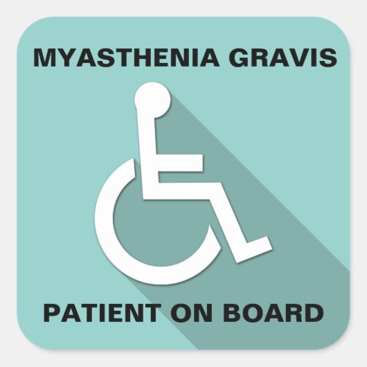 Myasthenia gravis-bewustzijnsstoornis STICKER (Voorkant)